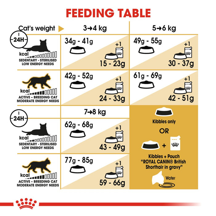 Royal Canin Dry Cat Food 2kg (Adult British Shorthair)