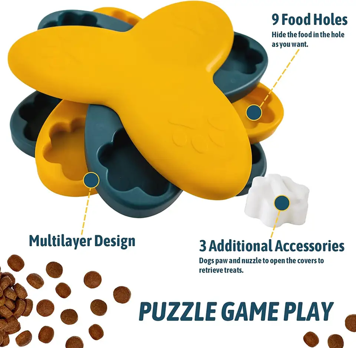 Funtails Flower IQ Puzzle Pet Toy