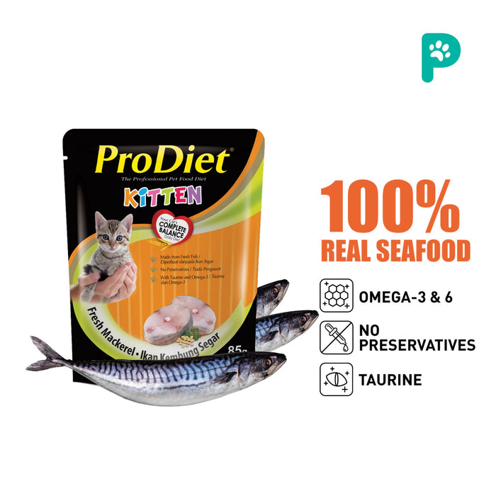 ProDiet 85G Wet Cat Food (Kitten Mackerel)