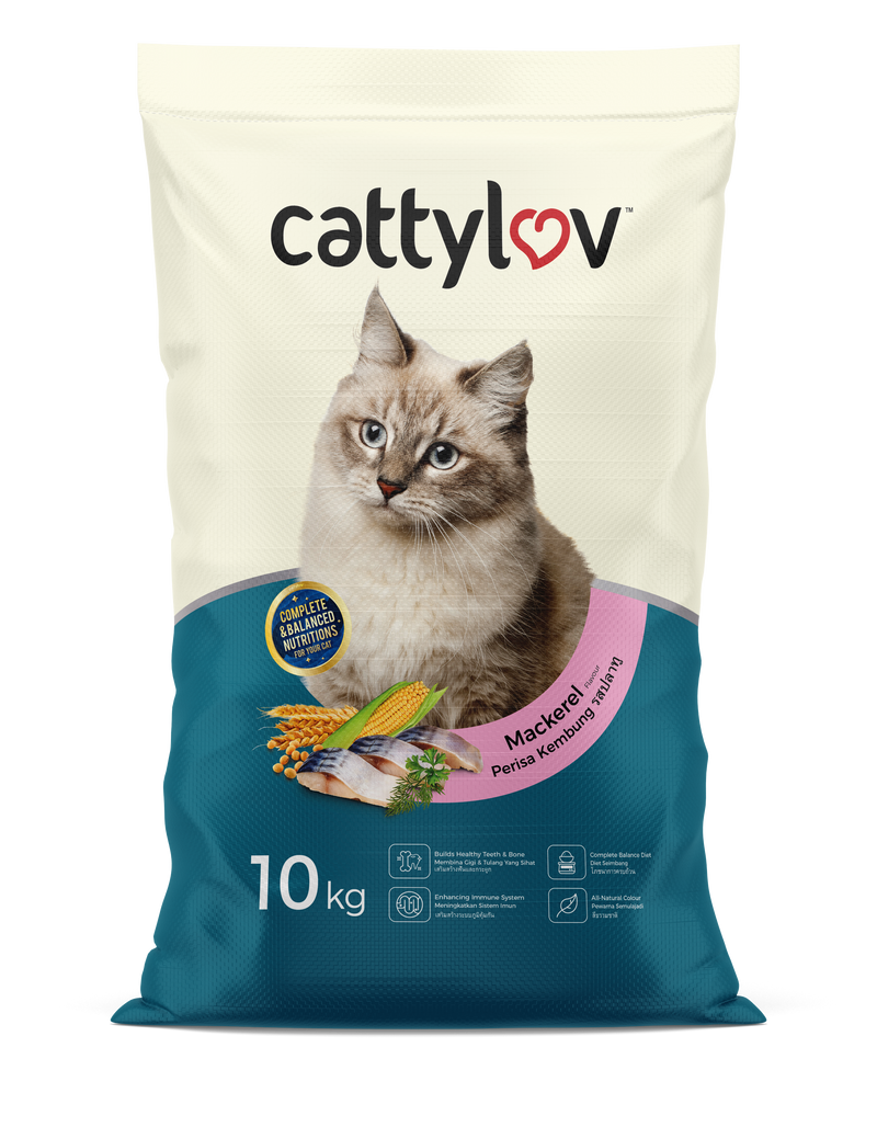 Cattyluv 10kg Dry Cat Food (Tuna / Seafood / Mackerel)