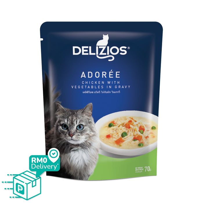 Delizios 70g Adoree Chicken with Vegetables In Gravy