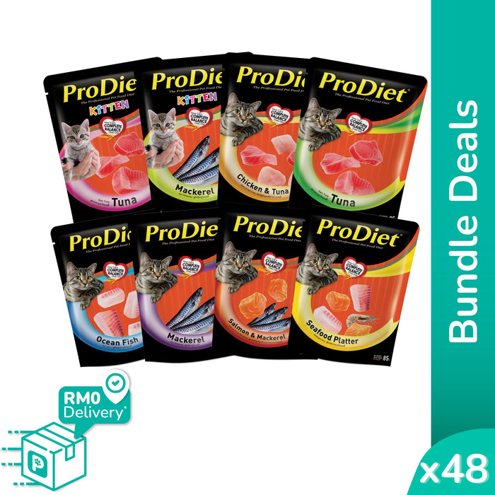 [Bundle Deals] ProDiet Wet Cat Food (85g x 48 Packs)