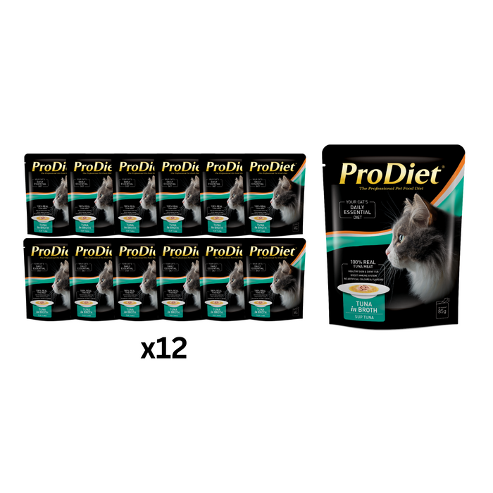 (Selection) ProDiet 85G Broth Wet Cat Food x 12 packs