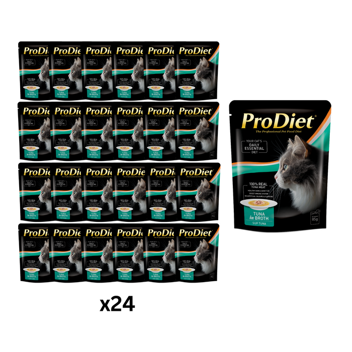(Selection) ProDiet 85G Broth Wet Cat Food x 24 packs