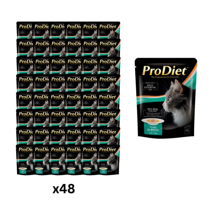(Selection) ProDiet 85G Broth Wet Cat Food x 48 packs