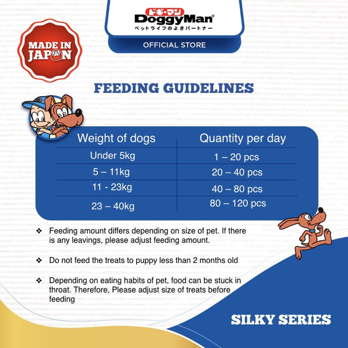 Doggyman Silky Chicken Series Dog Treat Snack 100g (Cube/Cut)