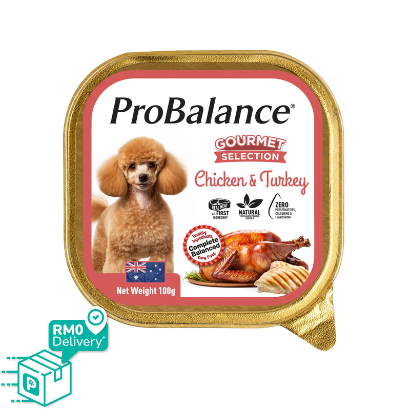 [Bundle Deals] Gourmet Selection 900g Wet Dog Food - 100g x 9