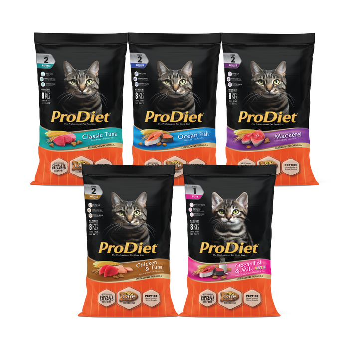 Prodiet 8kg Chicken Tuna Adult Dry Cat Food