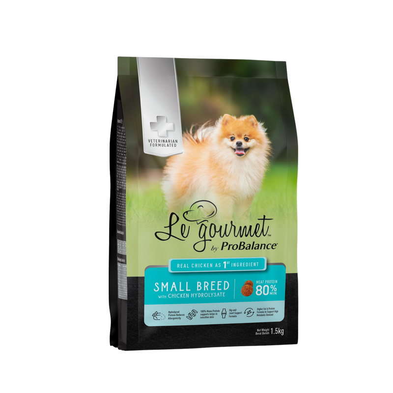 Le Gourmet Adult Small Breed Dry Kibble 1.5kg (Chicken Hydrolysate)
