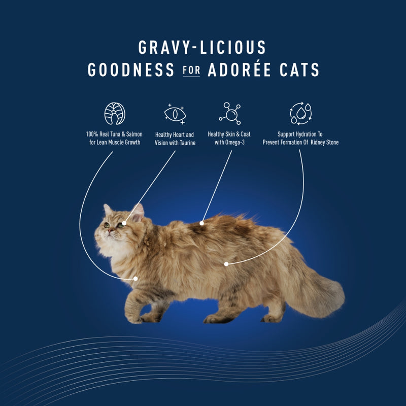 [Buy 5 Free 1] Delizios Adoree 70g Gravy Wet Cat Food Adult & Kitten