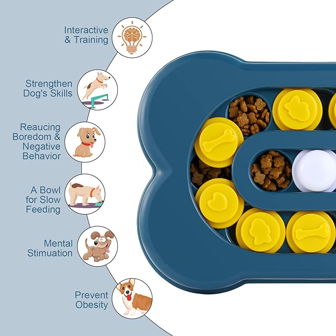 Funtails Bone Shape IQ Dog Toy