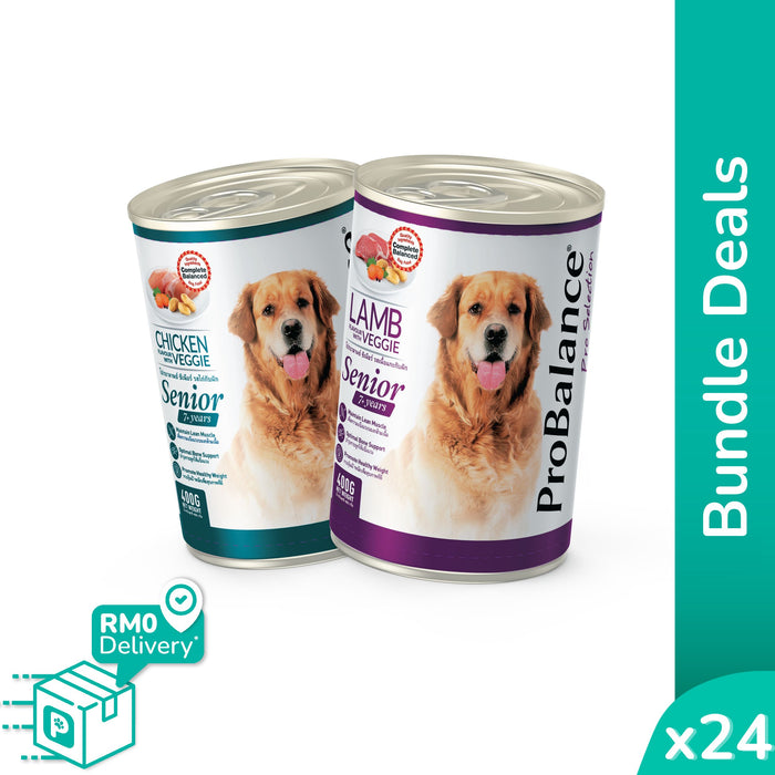 [Bundle Deals] ProBalance 9.6kg Wet Dog Food - 400g x 24 cans