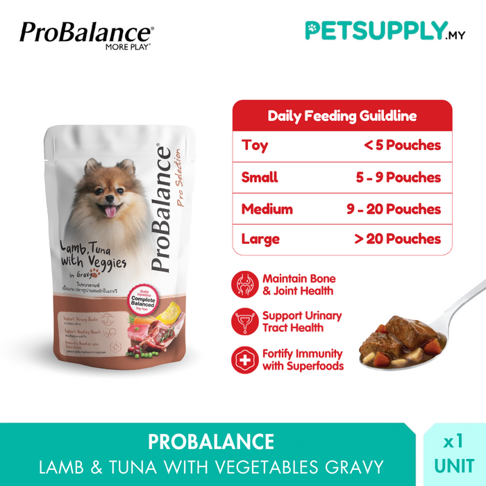 Probalance 130g Lamb with Tuna Gravy Pouch