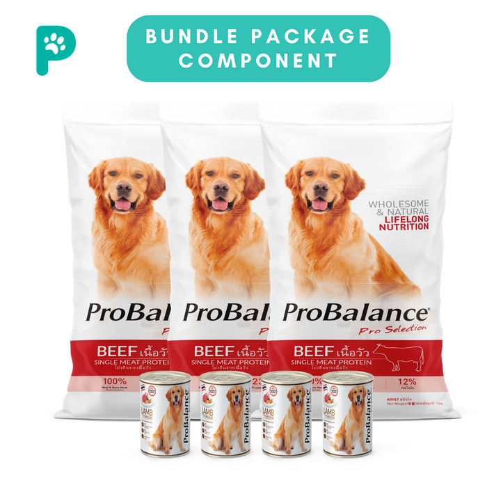 [Bundle] ProBalance 15KG Dry Dog Food (Beef) x3