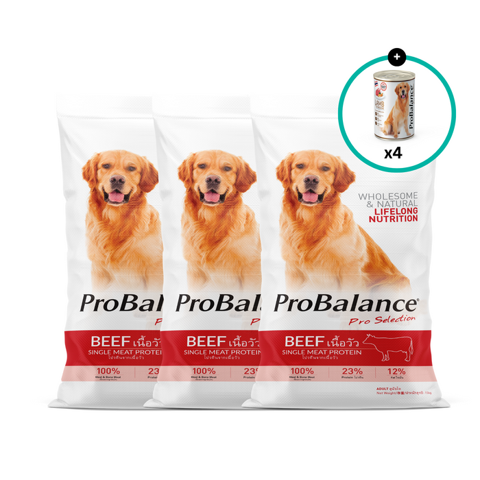 [Bundle] ProBalance 15KG Dry Dog Food (Beef) x3