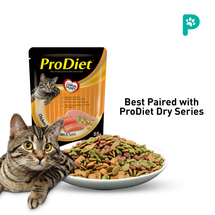 (Selection) ProDiet 85G Wet Cat Food x 48