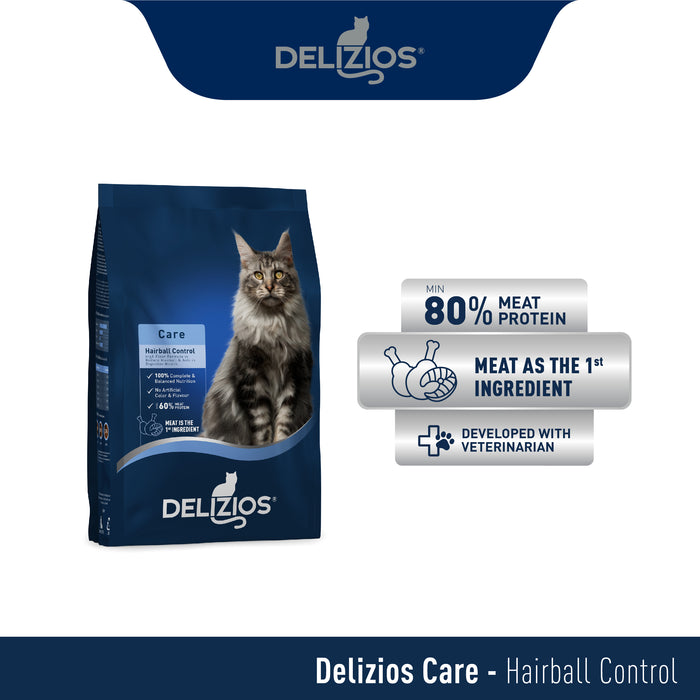 Delizios Care for Hairball Control 1kg