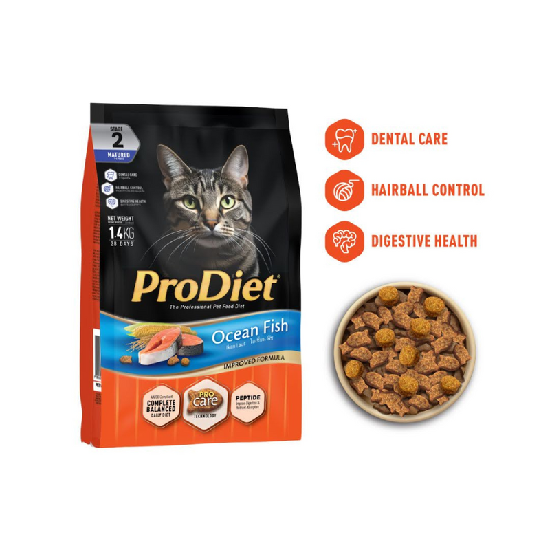 Prodiet 1.4kg Dry Cat Food (Ocean Fish)