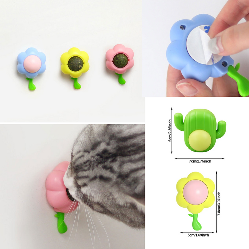 (Selection) Funtails Catnip Mint Lick Ball