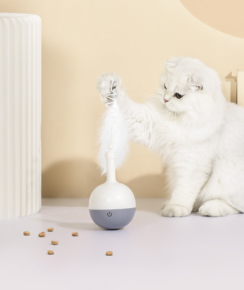 Funtails Cat Feeder Toy (Teaser + Dispenser)