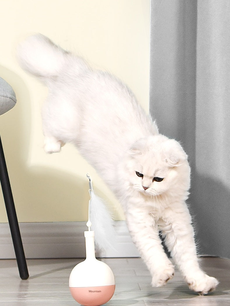 Funtails Cat Feeder Toy (Teaser + Dispenser)
