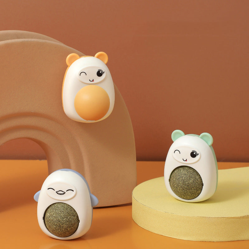 (Selection) Funtails Catnip Mint Lick Ball