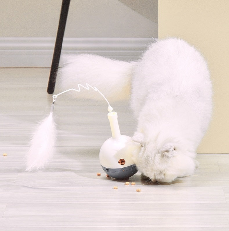 Funtails Cat Feeder Toy (Teaser + Dispenser)