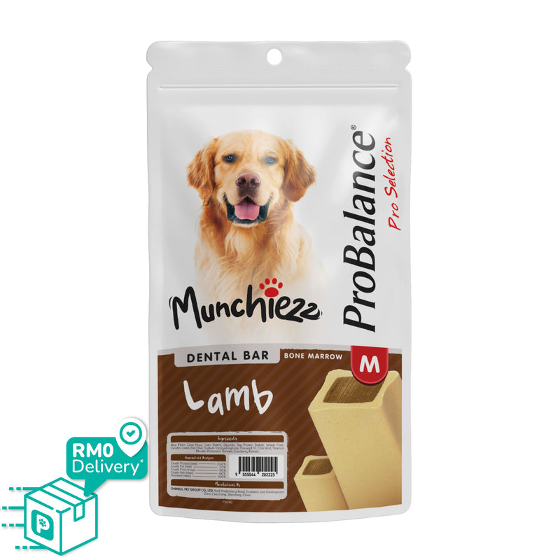 ProBalance Munchiezz Dental Bar 100g (Lamb / Turkey / Deer) Size S & M Dental Health Support
