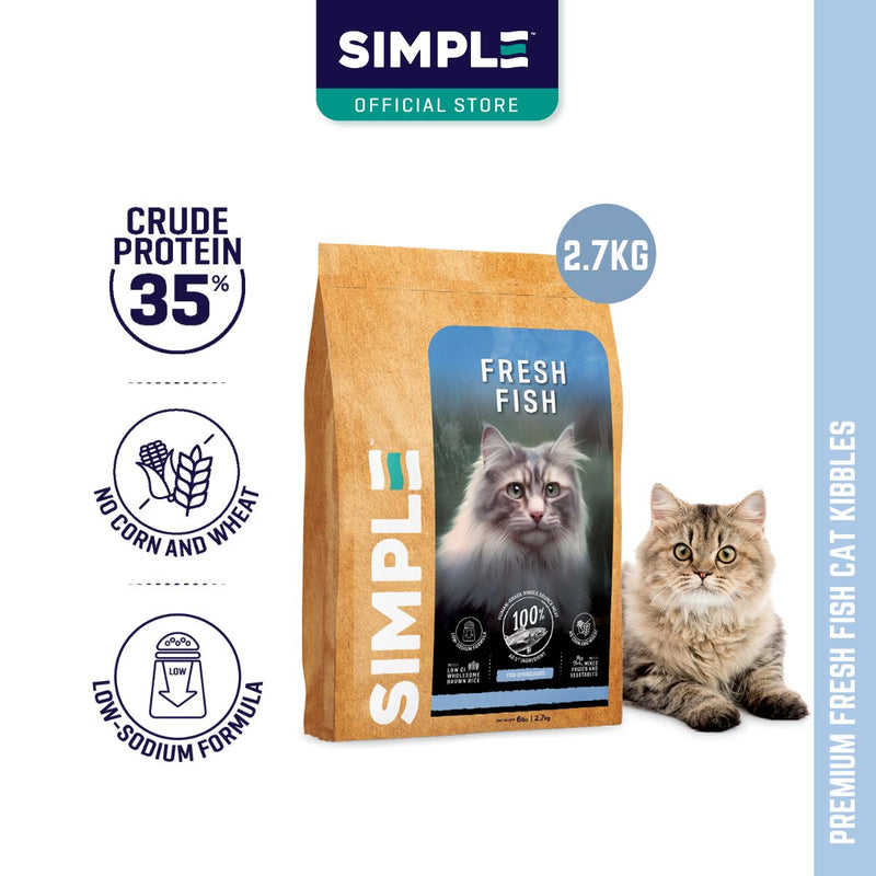 SIMPLE Premium Dry Cat Food 2.7KG