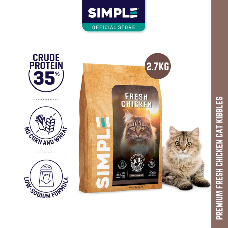 SIMPLE Premium Dry Cat Food 2.7KG