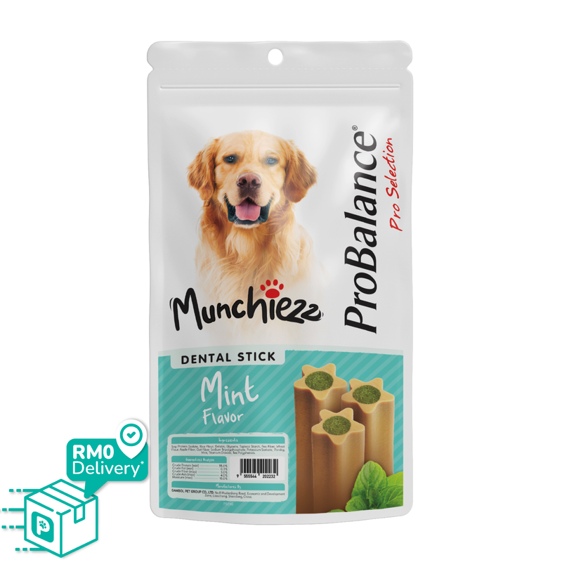 ProBalance Munchiezz Dental Stick 100g (Mint / Chamomile / Lemon) Dental Health Support