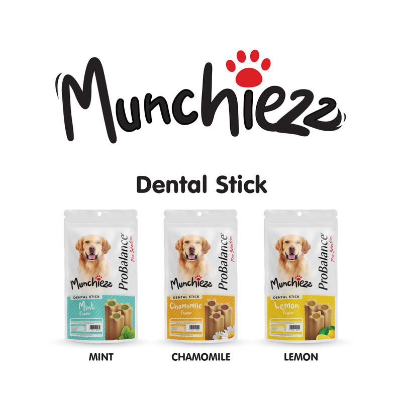 ProBalance Munchiezz Dental Stick 100g (Mint / Chamomile / Lemon) Dental Health Support