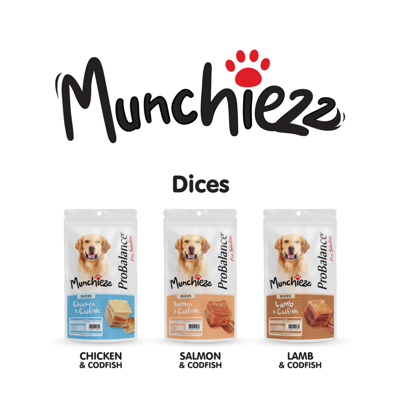 ProBalance Munchiezz Dices 100g (Chicken / Salmon / Lamb) Dental Health Support
