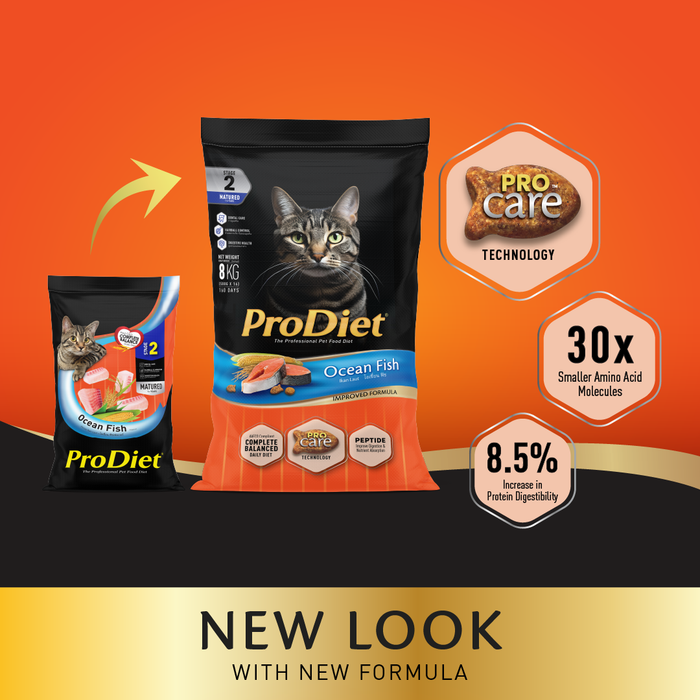 Prodiet 8kg Ocean Fish Adult Dry Cat Food