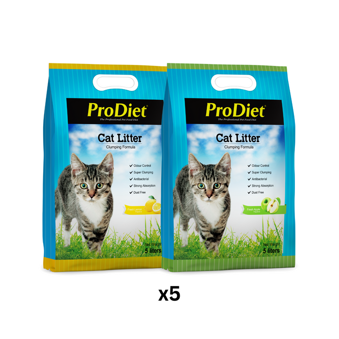 ProDiet Cat Litter Ball 5Lx5 packs (Apple/Lemon)
