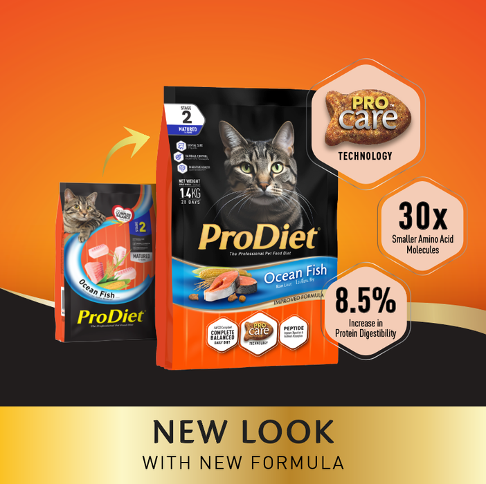 Prodiet 1.4kg Dry Cat Food (Ocean Fish)