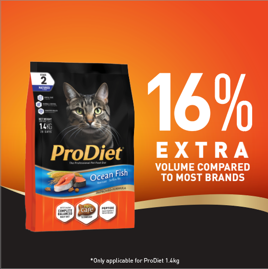 Prodiet 1.4kg Dry Cat Food (Ocean Fish)