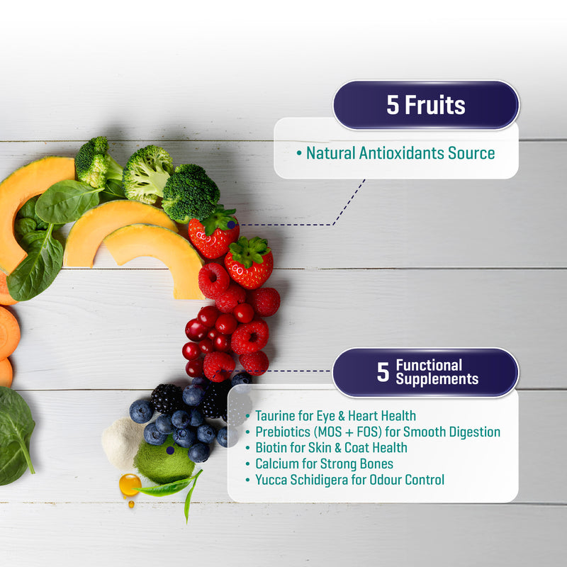 Simple 2.7kg Raw 5 Series Premium Cat Dry Kibbles (Country Medley / Ocean Harvest / Grassland Bounty)