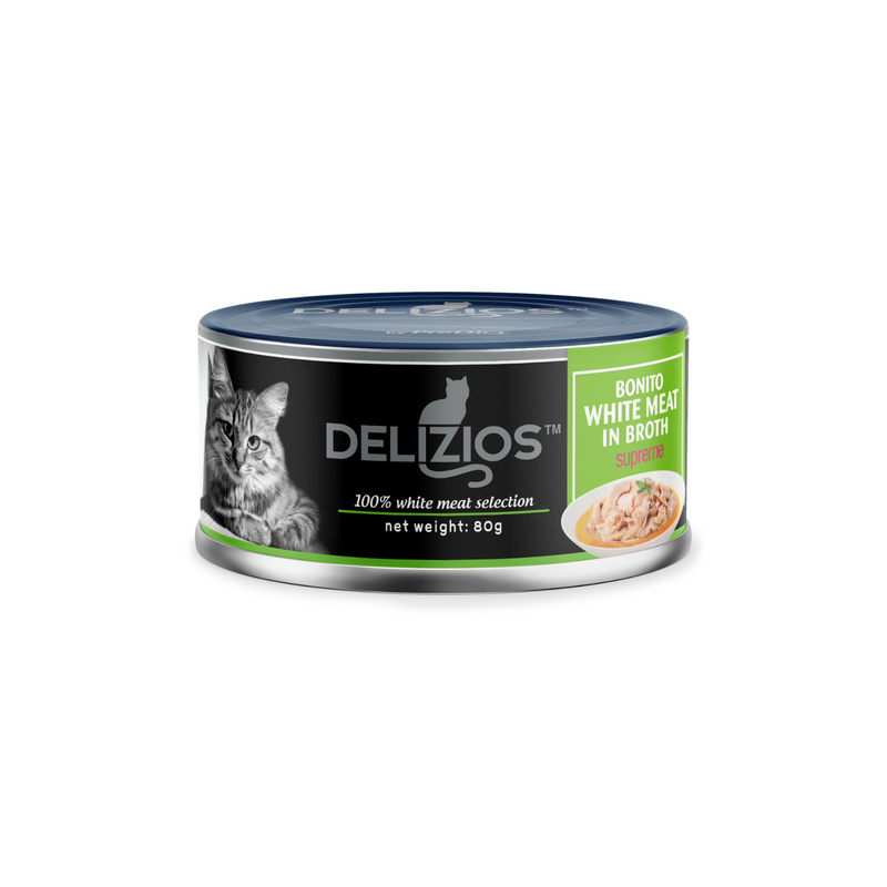 Delizios 80g White Meat Wet Cat Food