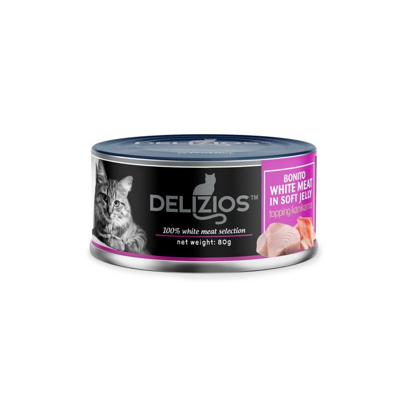 Delizios 80g White Meat Wet Cat Food