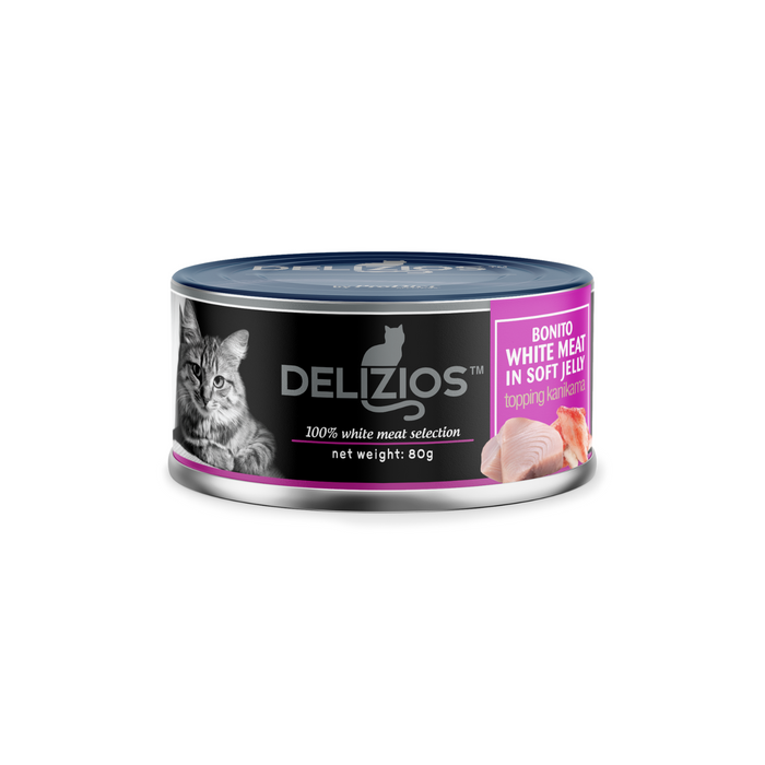 (Selection) Delizios 80g White Meat Wet Cat Food (7 flavors)