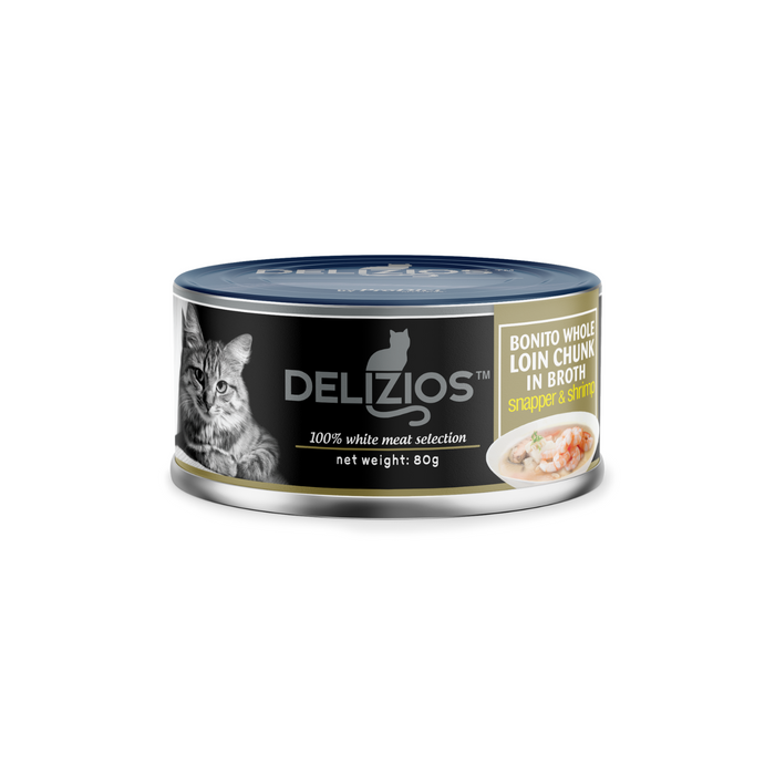 (Selection) Delizios White Meat Wet Cat Food (80g x 1 can)