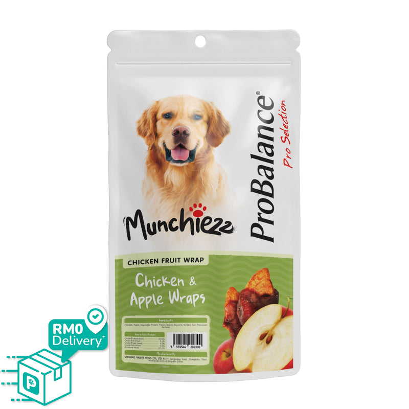 ProBalance Munchiezz Fruit Wraps 100g (Apple / Pumpkin) Dental Health Support