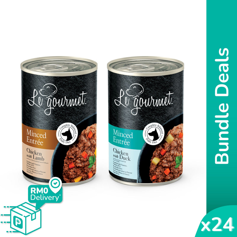 [Bundle Deals] Le Gourmet 400g Minced Entree For Dog (24 cans)