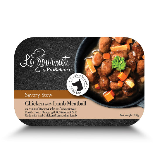 [Bundle Deals] Le Gourmet 230g Savory Stew Meatball Dog Wet Food (24 packs)