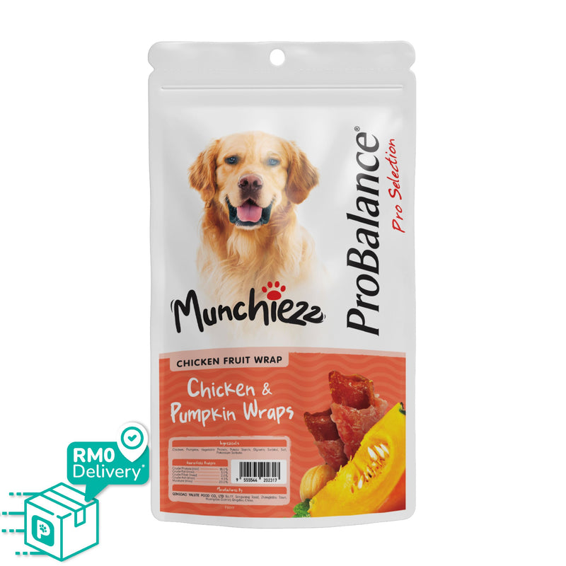 ProBalance Munchiezz Fruit Wraps 100g (Apple / Pumpkin) Dental Health Support