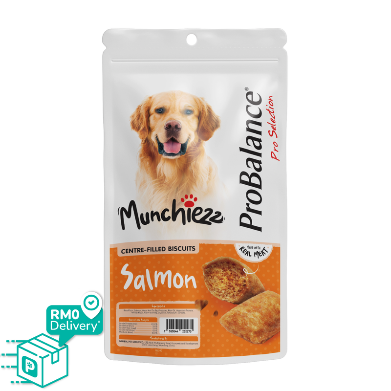 ProBalance Munchiezz Centre-Filled Biscuits 100g (Chicken / Salmon / Beef / Turkey) Dental Health Support