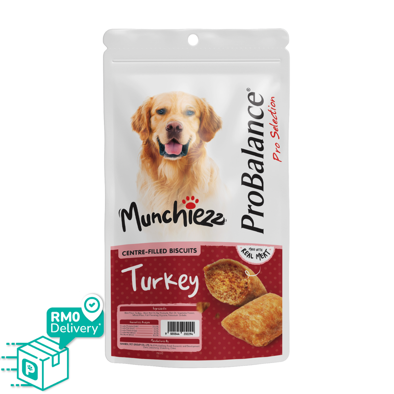 ProBalance Munchiezz Centre-Filled Biscuits 100g (Chicken / Salmon / Beef / Turkey) Dental Health Support