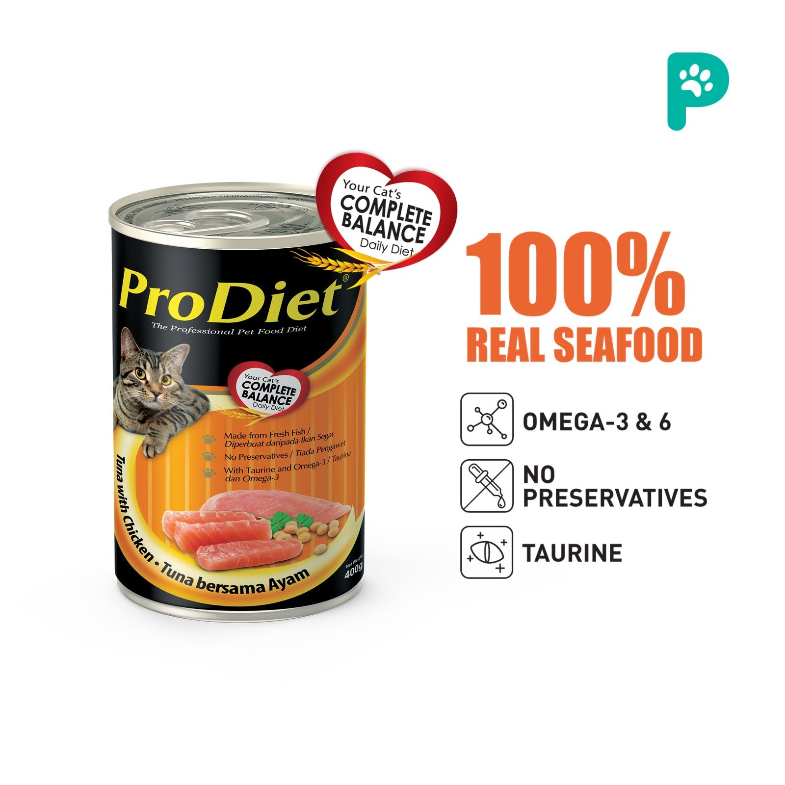 ProDiet 400G Wet Cat Food (Chicken & Tuna)