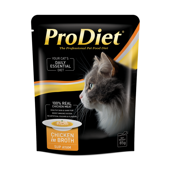 ProDiet 85G Chicken in Broth Wet Cat Food